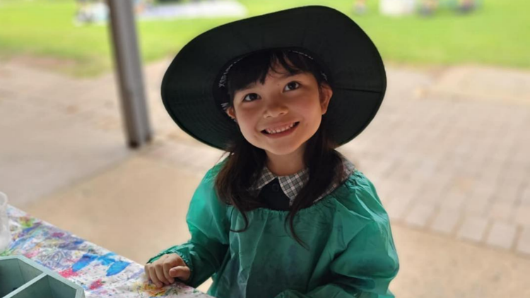 Kindergarten student enjoying a 'Discovery Learning' session